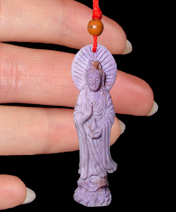 Sacred Kwan Yim Touching-Earth: Pendent (Full View)