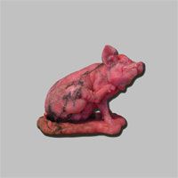 SOLD: Whimsical Pig Scratching Ear